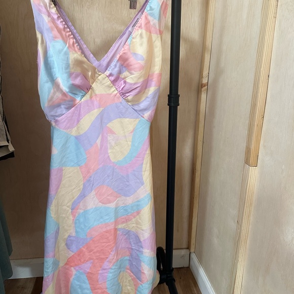 Peppermayo Pink and Blue Chemise with V-Neckline - Picture 1 of 2